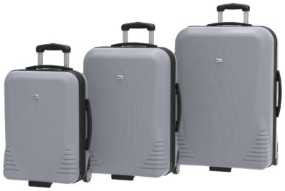 IT Luggage Hard 2 Wheel Medium Suitcase - Silver.